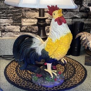 Colorful Rooster Figurine